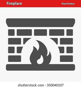 Fireplace Icon. Professional, pixel perfect icons optimized for both large and small resolutions. EPS 8 format.