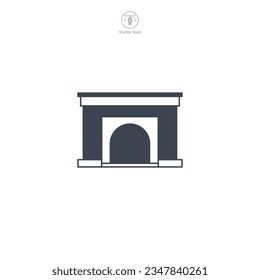 Icono de chimenea ilustración vectorial aislada en fondo blanco