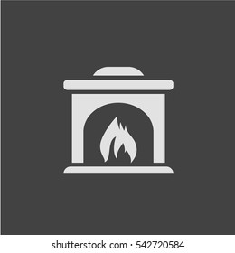 Fireplace Icon Vector