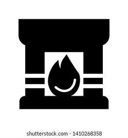 Fireplace icon vector illustration design template - Vector