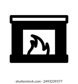 Icono de chimenea Ilustración de diseño de símbolo de Vector