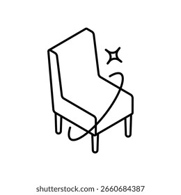 Lareira ícone com fundo branco vetor ilustração stock