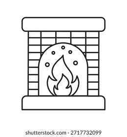 Icono de chimenea con fondo blanco Vector Ilustración de stock