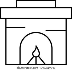 Fireplace icon for your project
