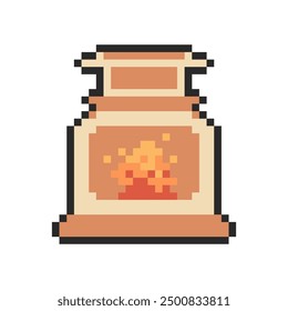 fireplace pixel art for your needs 