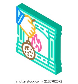 fireplace repair isometric icon vector. fireplace repair sign. isolated symbol illustration