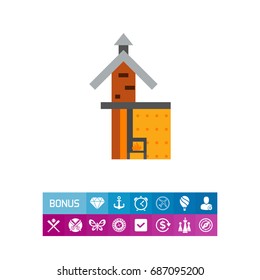 Fireplace scheme icon