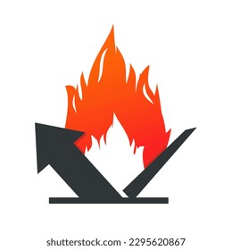 Fireproof icon. Thermal reflective. Illustration vector