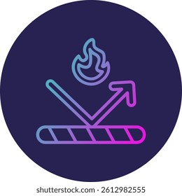 Fireproof Line Circle Gradient Style