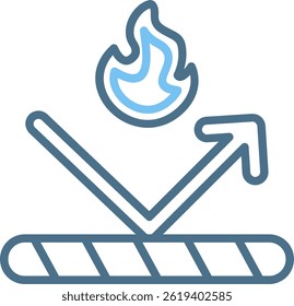 Fireproof Line Two Colour Icon