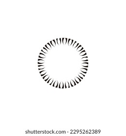 Incendios, figura, símbolo geométrico circular simple vector