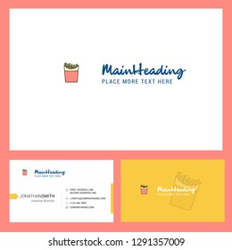 Fires Logo design with Tagline & Front and Back Busienss Card Template. Vector Creative Design