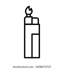 Firestarter Kit Vector Line Icon Design