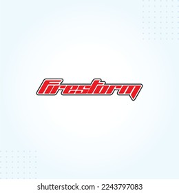 Firestorm Logo Template In Modern Creative Minimal Style Vector Design