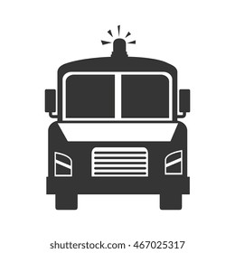 firetruck car camion fireman rescue hose button ladder vector graphic isolated illustration
