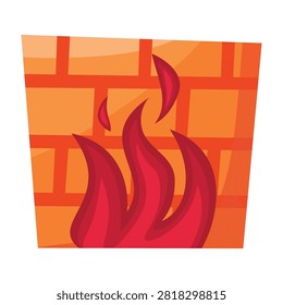 Firewall Alert Protection Flat Vector Icon