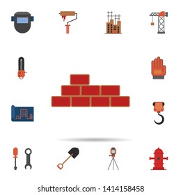firewall, brick wall icon. Universal set of construction for website design and development, app development