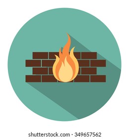 Firewall Flat Icon