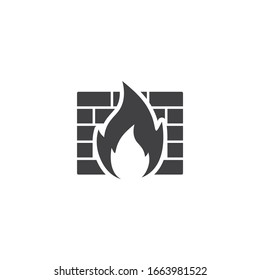 Firewall Icon Design Isolated On White Background. Vector Illustration