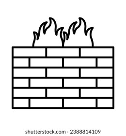 Firewall Icon Design For Personal And Commercial Use