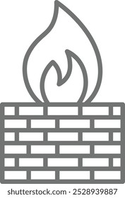 Design de ícone de firewall para uso comercial pessoal