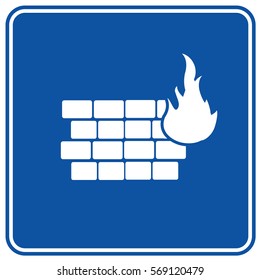 Firewall icon design,clean vector