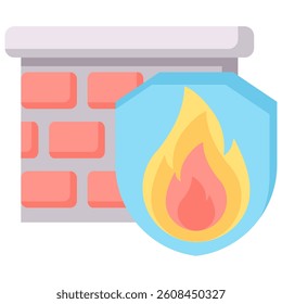 Firewall Icon Element For Design