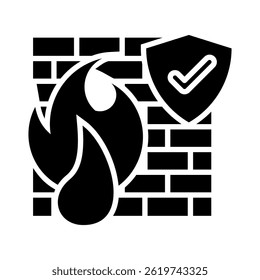 Firewall Icon Element For Design