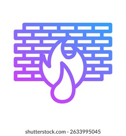 Firewall Icon Element For Design