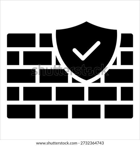 Firewall Icon Element For Design