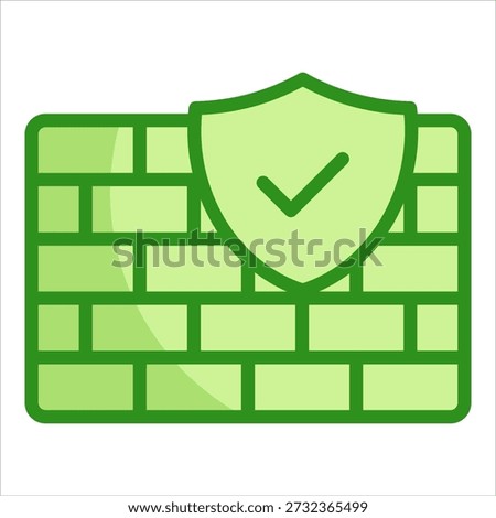 Firewall Icon Element For Design