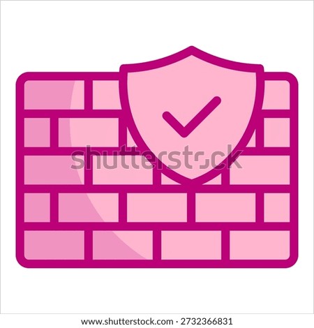 Firewall Icon Element For Design