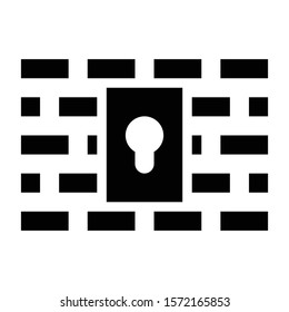firewall icon glyph vector design