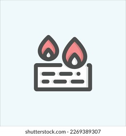  icono de firewall, ícono de contorno aislado de color internet en fondo azul claro, perfecto para sitio web, blog, logo, diseño gráfico, medios sociales, interfaz de usuario, aplicación móvil