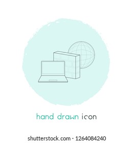 Firewall icon line element. Vector illustration of firewall icon line isolated on clean background for your web mobile app logo design.