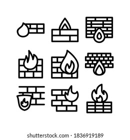 firewall icon or logo isolated sign symbol vector illustration - Collection of high quality black style vector icons
