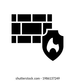 firewall icon or logo isolated sign symbol vector illustration - high quality black style vector icons
