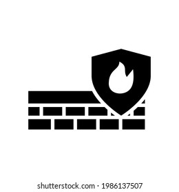 firewall icon or logo isolated sign symbol vector illustration - high quality black style vector icons
