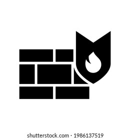 firewall icon or logo isolated sign symbol vector illustration - high quality black style vector icons
