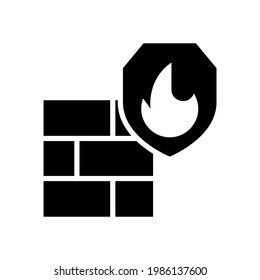 firewall icon or logo isolated sign symbol vector illustration - high quality black style vector icons
