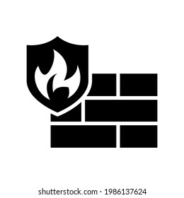 firewall icon or logo isolated sign symbol vector illustration - high quality black style vector icons
