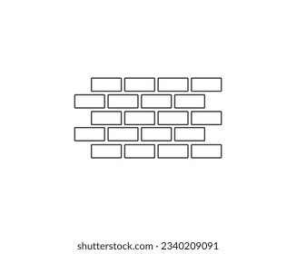 icono de firewall. Plantilla de símbolo de seguridad para la ilustración vectorial del logotipo de la colección de diseño gráfico y web. Símbolo de ladrillo de pared para el diseño de tu sitio web, logotipo, aplicación, interfaz de usuario. aislado de fondo blanco. EPS 10.
