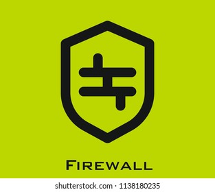 Firewall icon signs