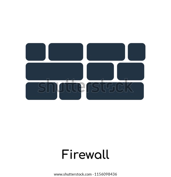 Firewall Icon Vector Isolated On White Stock Vector Royalty Free