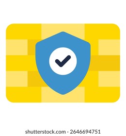 Firewall icon, for web, app, infographic, etc