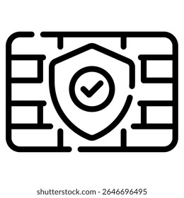 Icono del cortafuegos, para el Web, el App, la infografía, etc