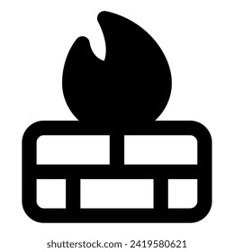 Firewall Icon for web, app, uiux, infographic, etc