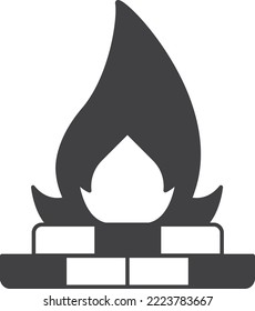 Firewall illustration in minimal style isolated on background