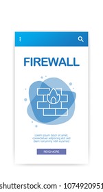 FIREWALL INFOGRAPHIC CONCEPT