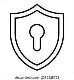 Firewall, Information technology line icon design